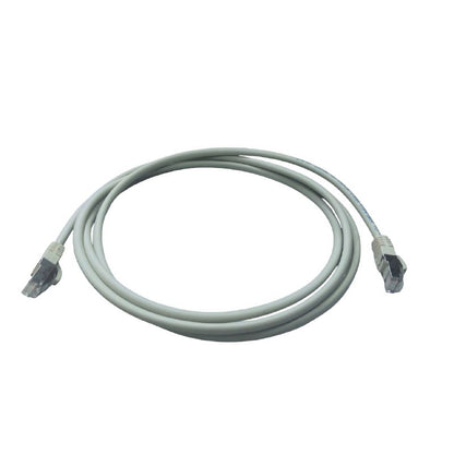 Grippes Cat 6 UTP Patch Cord Cable Metal Plug 24AWG 2 Meters Gray