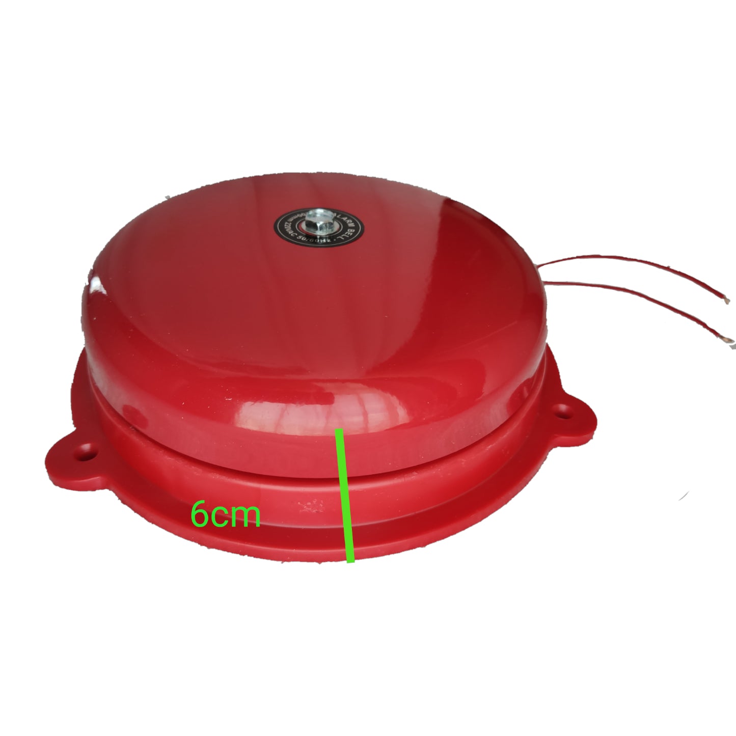 Grippes 10 Inches Fire Alarm Bell Red Round Bell 250mm 220VAC