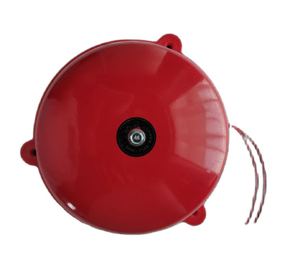 Grippes 10 Inches Round Bell 24V AC Fire Alarm Bell 250mm Red