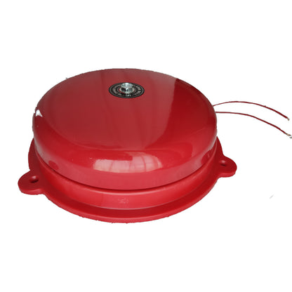 Grippes 10 Inches Round Bell 24V AC Fire Alarm Bell 250mm Red
