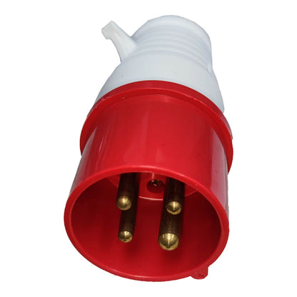 Grippes 16A 3P+E Industrial Plug 6h 220V IEC309-2 #014 Electx Electrical Supply