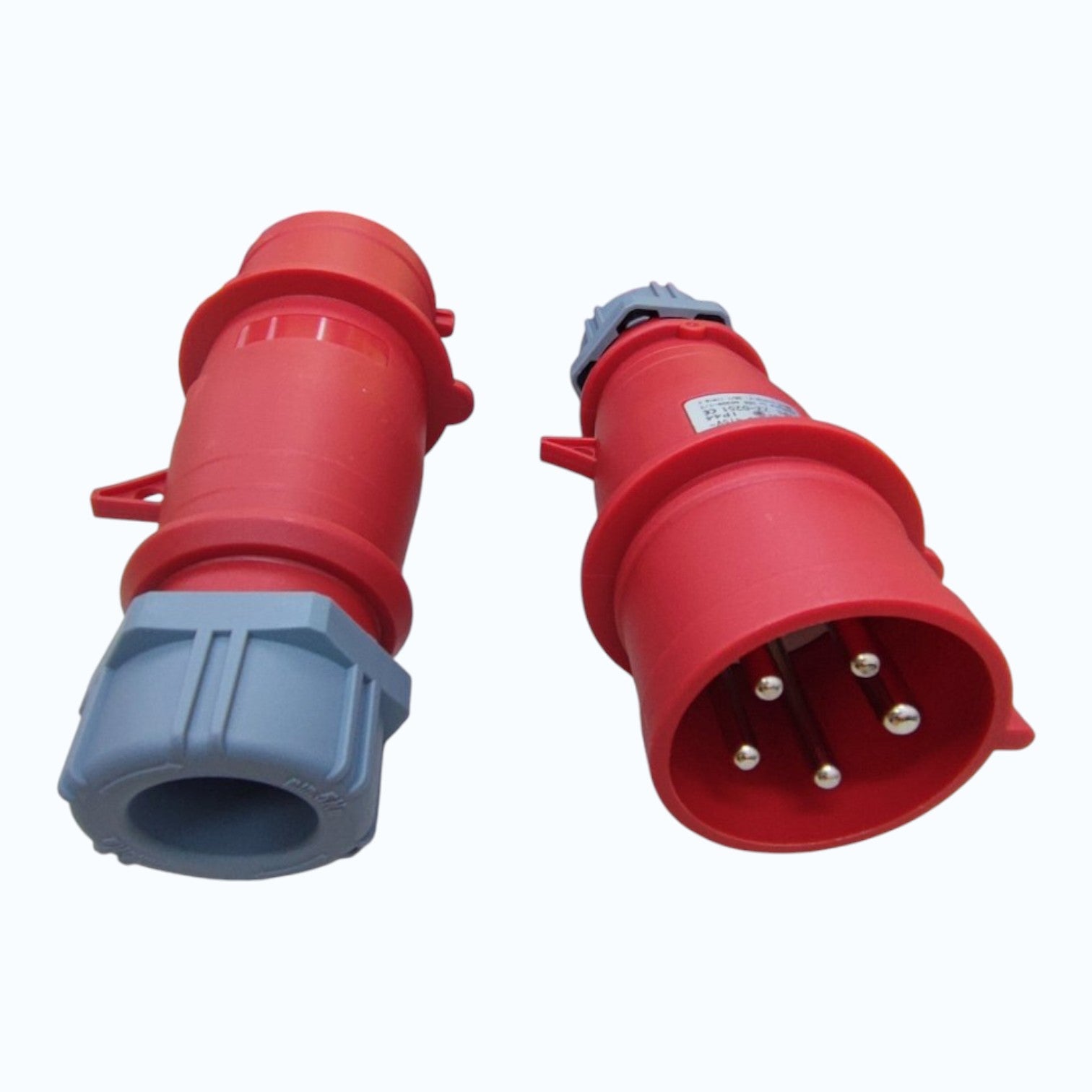 Grippes 16A 3P+N+E 220V-415V Industrial Plug, Industrial Coupler Male Connector IP44 Weatherproof