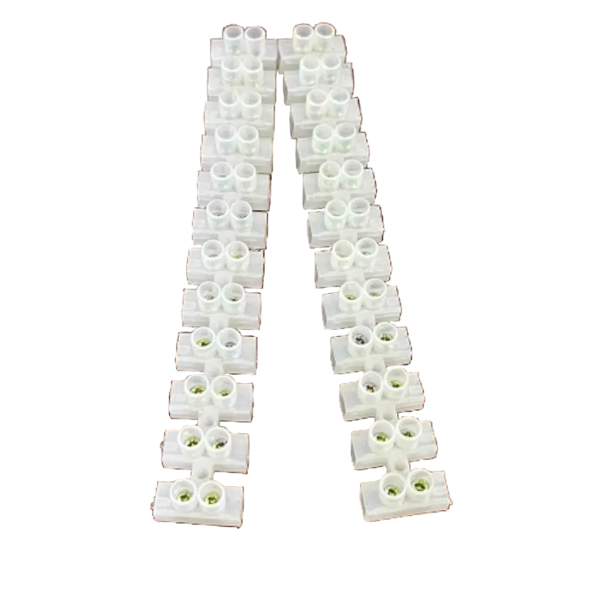 Grippes 30A 12 Pairs PVC Terminal Block 2PCS