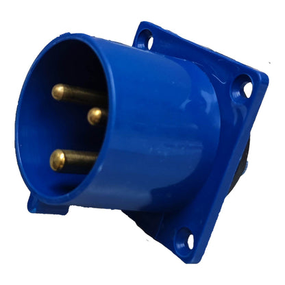 Grippes 32A 2P+E Industrial Plug Chassis Type (3Pins) 6h 2P+E 380 - 415VAC  IEC309-2 #623 Electx Electrical Supply