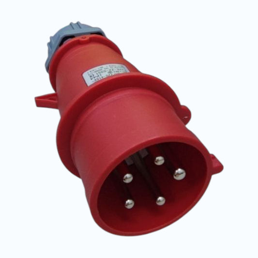 Grippes 32A 3P+N+E 220V-415V Industrial Plug,Industrial Coupler Male Connector IP44 Weatherproof
