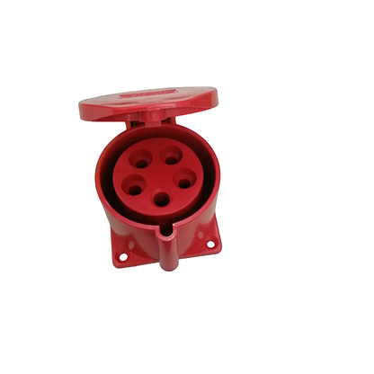 Grippes 32A 3P+N+E 250V-415V Industrial Outlet Chassis Type , Industrial Panel-Mount Socket Weatherproof