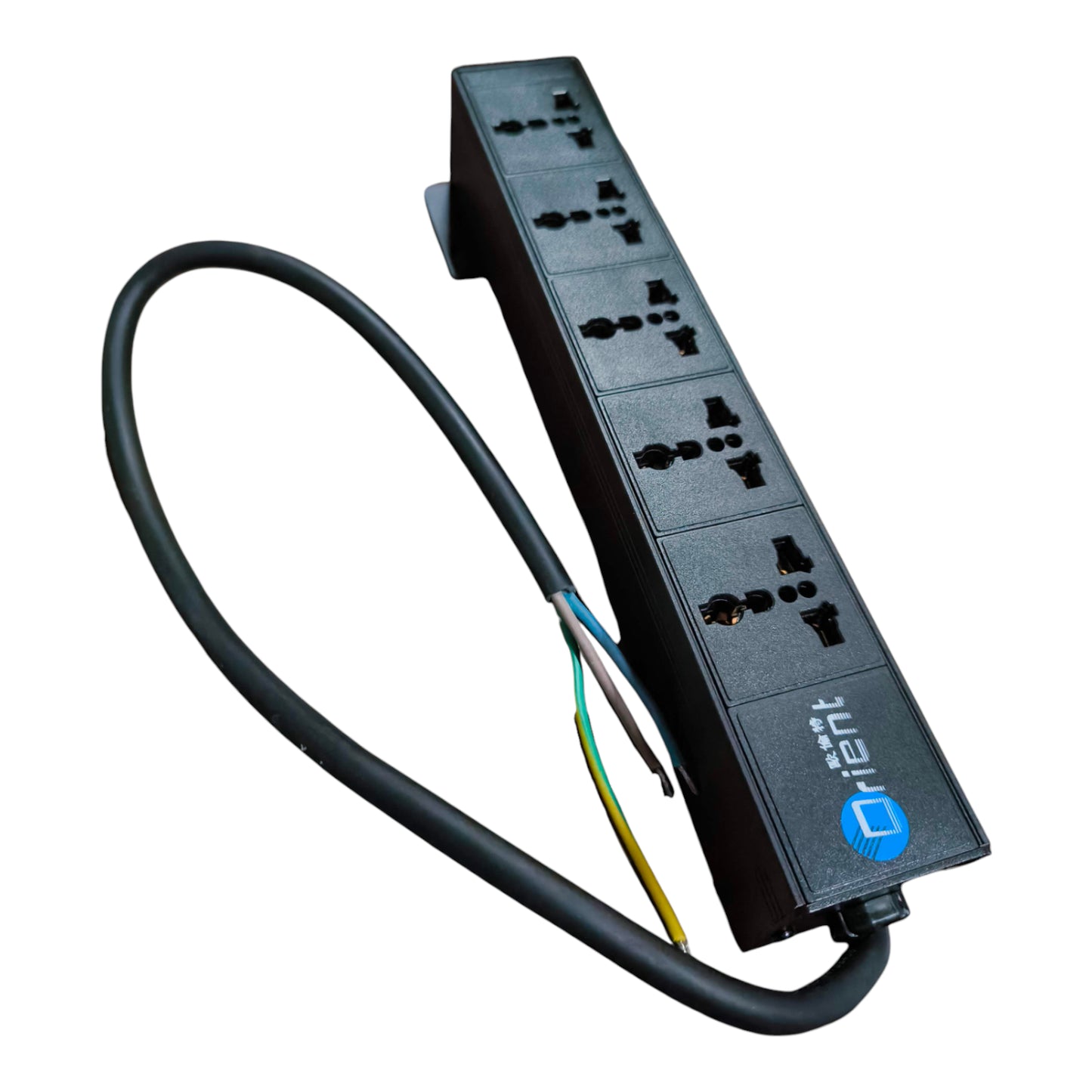 Grippes 5 Gang 10A 250V PDU Universal Outlet Type Power Distribution Unit 2500W
