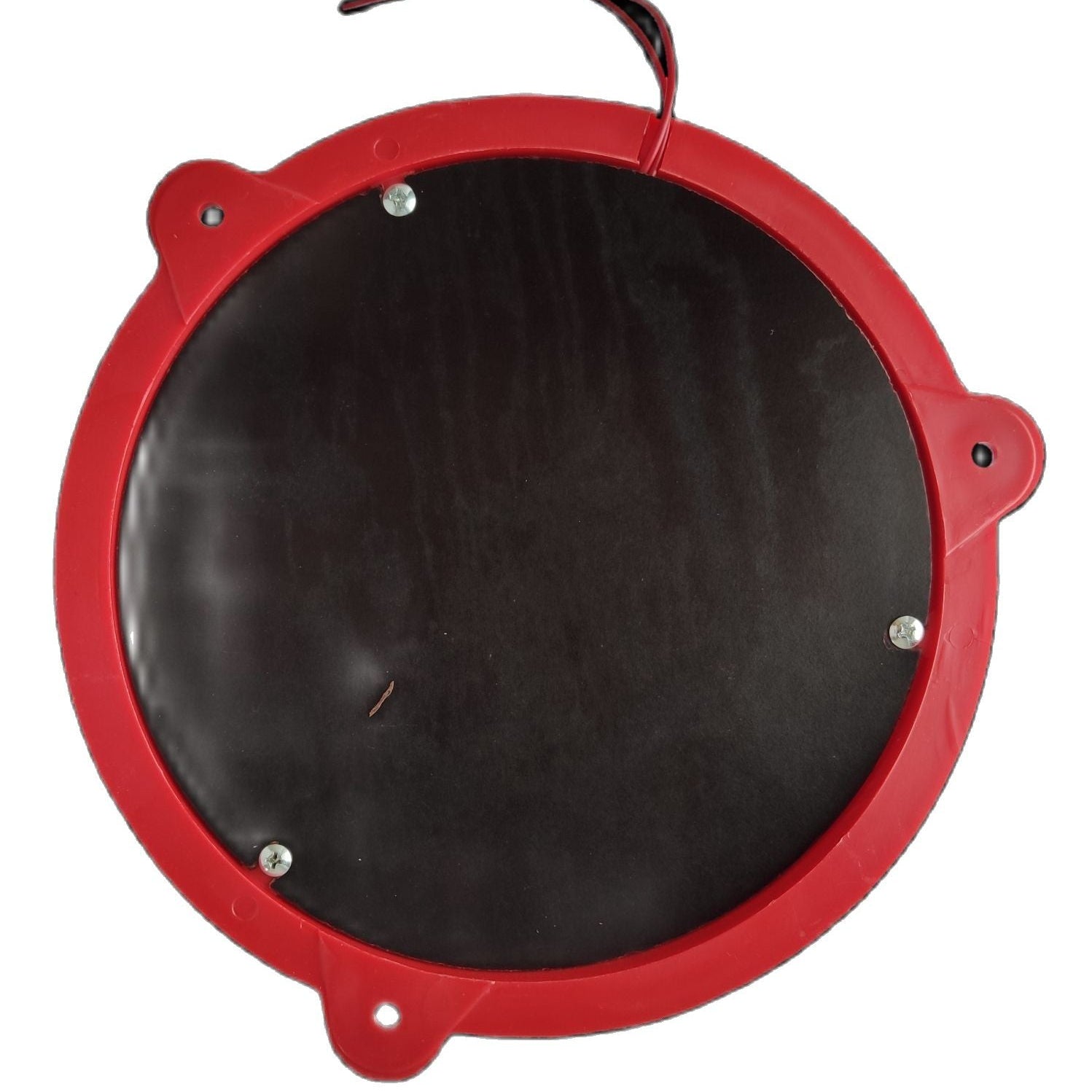 Grippes 6 Inches Round Bell 24V 150mm red fire alarm bell with black diaphragm mounting tabs and wiring