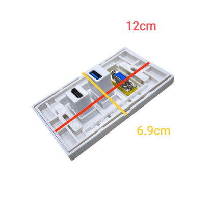 Grippes HDMI VGA USB Outlet Wall type 1.4V, Video Outlet, VGA Outlet, USB Outlet