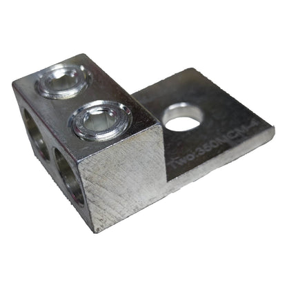 Metal bracket with multiple holes on a white background