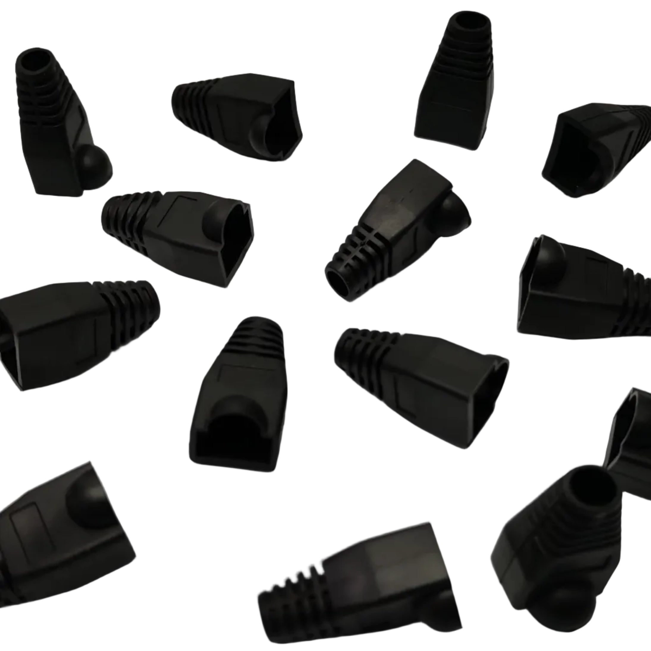 Grippes Rubber Boot RJ45 Rubber Boot, Cat5 and Cat6 Rubber Boot Black ...