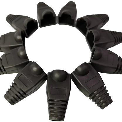 Grippes Rubber BooT RJ45 Rubber Boot, Cat5 and Cat6 Rubber Boot Black