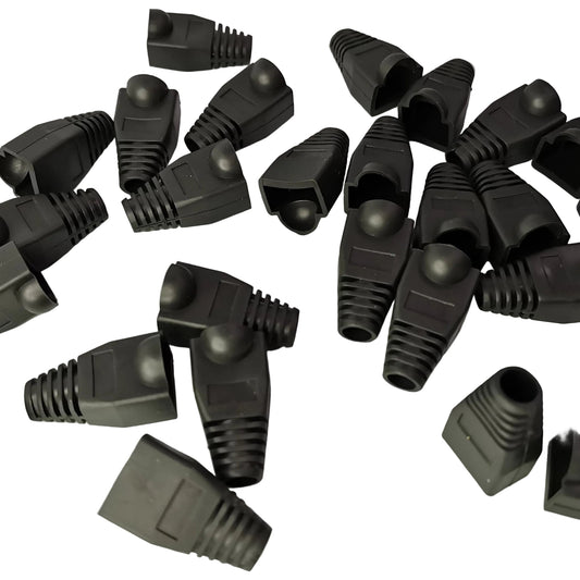 Grippes Rubber BooT RJ45 Rubber Boot, Cat5 and Cat6 Rubber Boot Black