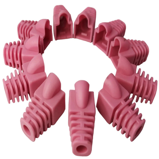 Grippes Rubber BooT RJ45 Rubber Boot, Cat5 and Cat6 Rubber Boot Pink