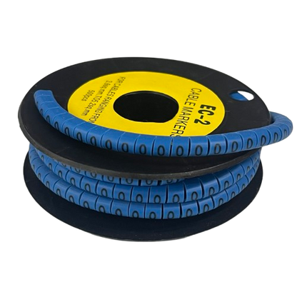 Grippes (0) Cable Marker 3.6mm to 5.2mm Color Blue 1roll 500pcs EC-2B