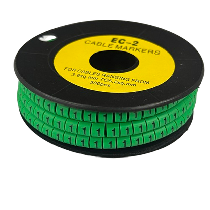 Grippes (1) Cable Marker 3.6mm to 5.2mm 500pcs EC-2G