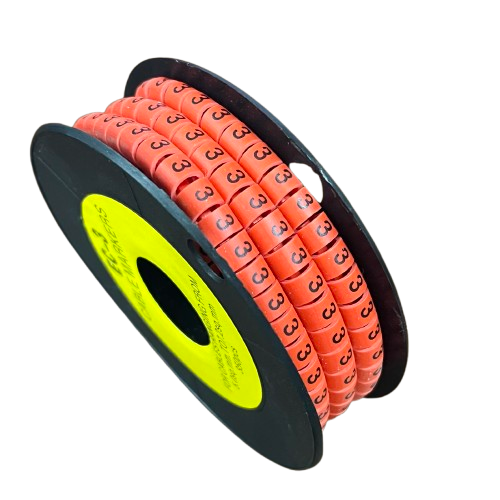 Grippes (3) Cable Marker Red 5.0mm to 7.2mm 350pcs