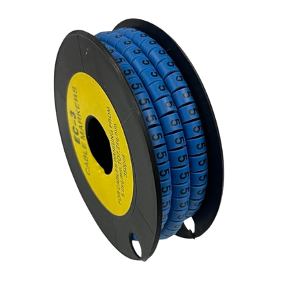 Grippes (5) Cable Marker 5.0mm to 7.2mm (350pcs) Blue  EC-3B(5)