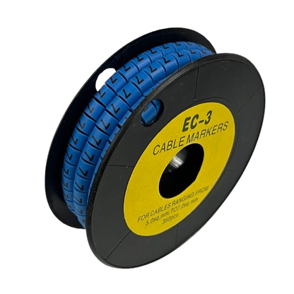 Grippes (7) Cable Marker 5.0mm to 7.2mm  (350pcs) Blue   EC-3B(8)