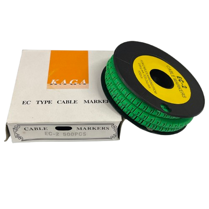 Grippes (J) Cable Marker 3.6mm to 5.2mm 500pcs EC-2G