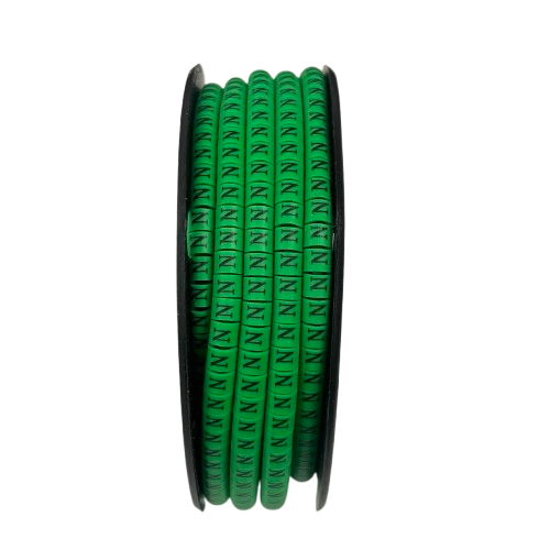 Cable (N) Marker EC-1 Green 2.6mm to 4.2mm 1000pcs 1 Roll  EC-1G(N)