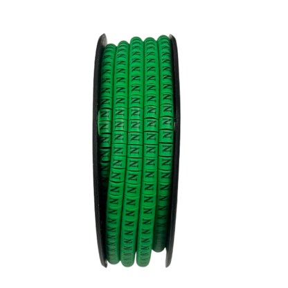 Cable (N) Marker EC-1 Green 2.6mm to 4.2mm 1000pcs 1 Roll  EC-1G(N)