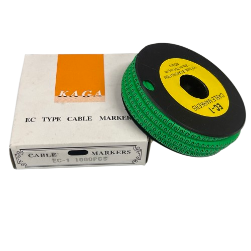 Cable (O) Marker EC-1 Green 2.6mm to 4.2mm 1000pcs 1 Roll   EC-1G(O)