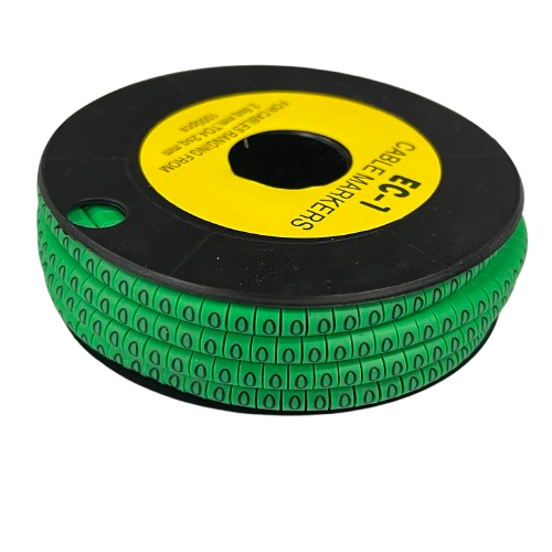 Cable (O) Marker EC-1 Green 2.6mm to 4.2mm 1000pcs 1 Roll   EC-1G(O)