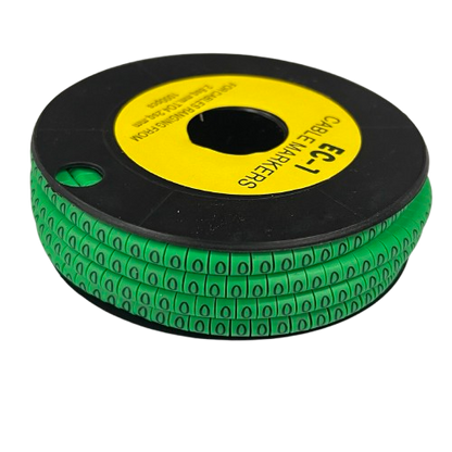 Cable (O) Marker EC-1 Green 2.6mm to 4.2mm 1000pcs 1 Roll   EC-1G(O)