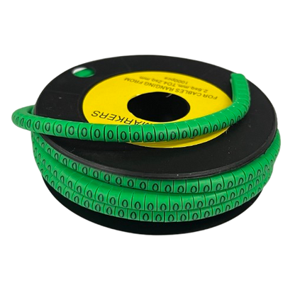 Cable (O) Marker EC-1 Green 2.6mm to 4.2mm 1000pcs 1 Roll   EC-1G(O)