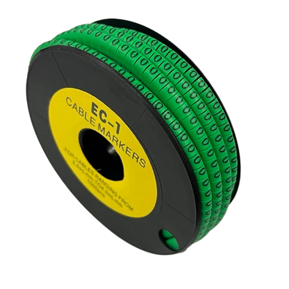 Cable (O) Marker EC-1 Green 2.6mm to 4.2mm 1000pcs 1 Roll   EC-1G(O)