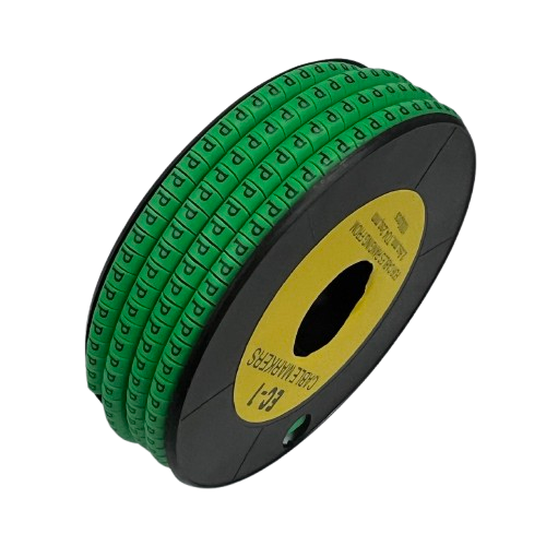 Cable (P) Marker EC-1 Green 2.6mm to 4.2mm 1000pcs 1 Roll   EC-1G(P)