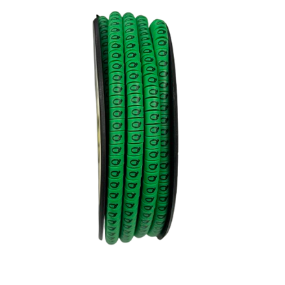 Cable (Q) Marker EC-1 Green 2.6mm to 4.2mm 1000pcs 1 Roll    EC-1G(Q)