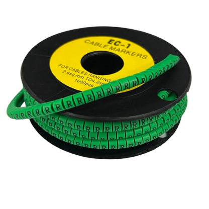 Cable (R) Marker EC-1 Green 2.6mm to 4.2mm 1000pcs 1 Roll   EC-1G(R)