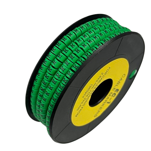Cable (R) Marker EC-1 Green 2.6mm to 4.2mm 1000pcs 1 Roll   EC-1G(R)