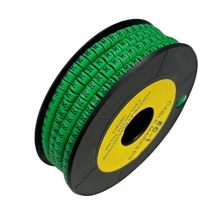Cable (R) Marker EC-1 Green 2.6mm to 4.2mm 1000pcs 1 Roll   EC-1G(R)