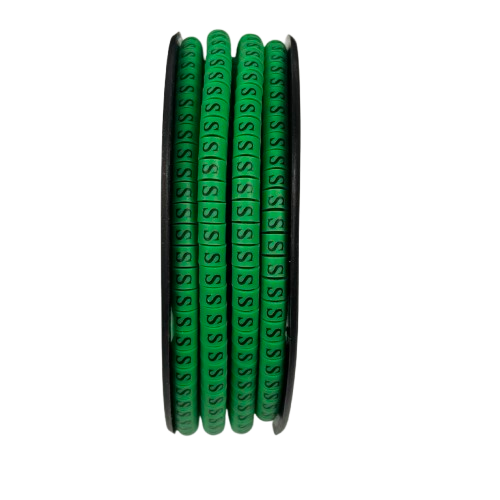 Cable (S) Marker EC-1 Green 2.6mm to 4.2mm 1000pcs 1 Roll   EC-1G(S)