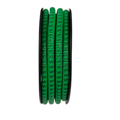 Cable (S) Marker EC-1 Green 2.6mm to 4.2mm 1000pcs 1 Roll   EC-1G(S)