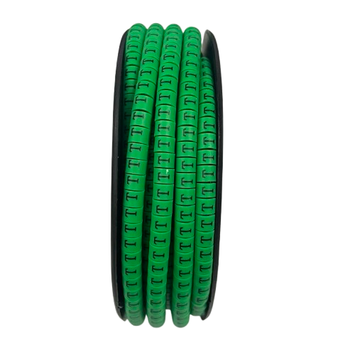 Cable (T) Marker EC-1 Green 2.6mm to 4.2mm 1000pcs 1 Roll   EC-1G(T)