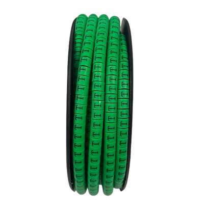 Cable (T) Marker EC-1 Green 2.6mm to 4.2mm 1000pcs 1 Roll   EC-1G(T)