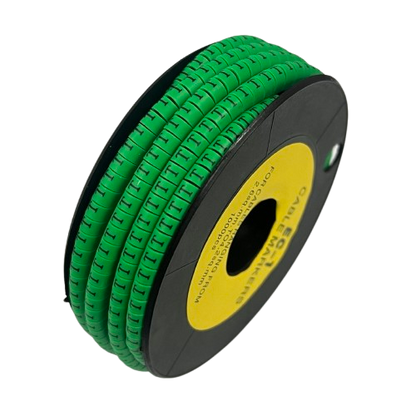 Cable (T) Marker EC-1 Green 2.6mm to 4.2mm 1000pcs 1 Roll   EC-1G(T)
