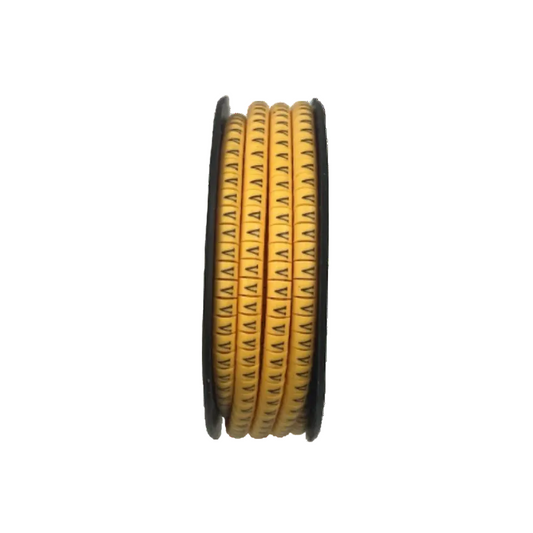 Cable (V) Marker 2.6mm to 4.2mm ( 1000pcs) Yellow EC-1Y  Wire Tagging