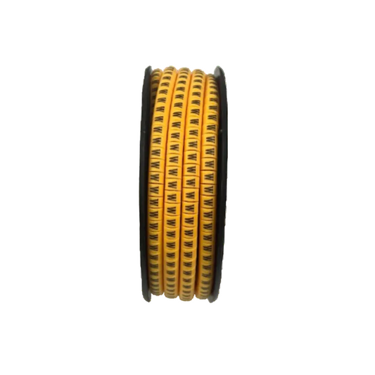 Cable (V) Marker 2.6mm to 4.2mm ( 1000pcs) Yellow EC-1Y  Wire Tagging
