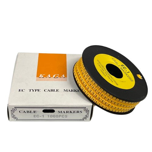 Cable (X) Marker 2.6mm to 4.2mm ( 1000pcs) Yellow EC-1Y