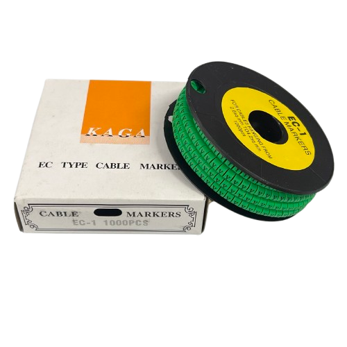 Cable (Y) Marker EC-1 Green 2.6mm to 4.2mm 1000pcs 1 Roll   EC-1G(Y)