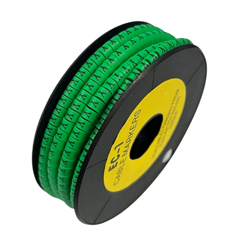 Cable (Y) Marker EC-1 Green 2.6mm to 4.2mm 1000pcs 1 Roll   EC-1G(Y)