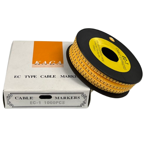 Cable (Y) Marker 2.6mm to 4.2mm ( 1000pcs) Yellow EC-1Y