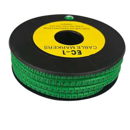 Cable (Z) Marker EC-1 Green 2.6mm to 4.2mm 1000pcs 1 Roll   EC-1G(Z)