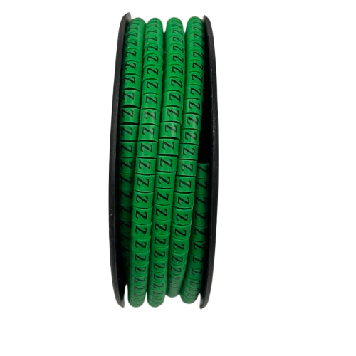 Cable (Z) Marker EC-1 Green 2.6mm to 4.2mm 1000pcs 1 Roll   EC-1G(Z)