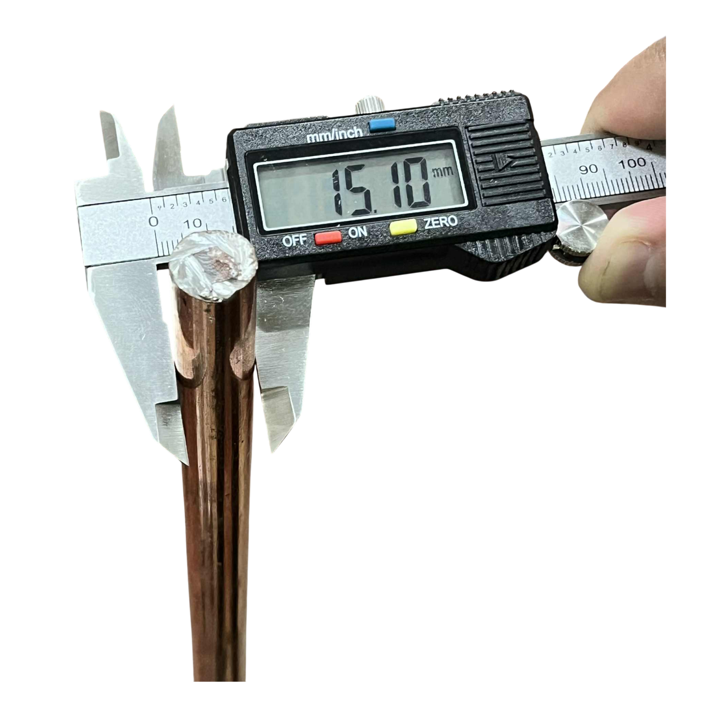 Grounding Rod 1 Meter x 5/8 with Grounding Clamp 16mm (Copper Plated)